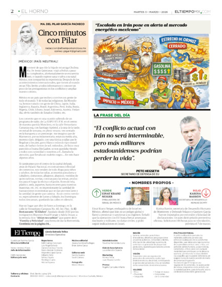 Edición impresa, hoja 2