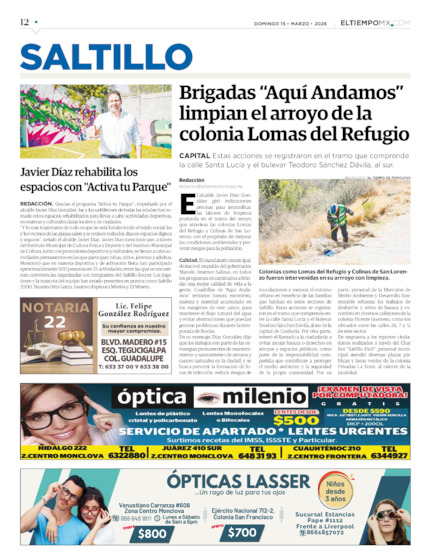 Edición impresa, hoja 12