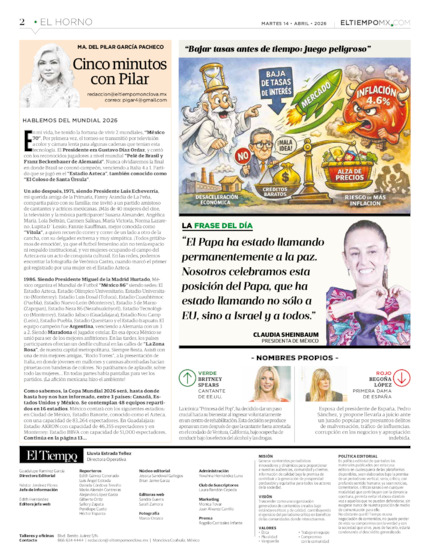 Edición impresa, hoja 2