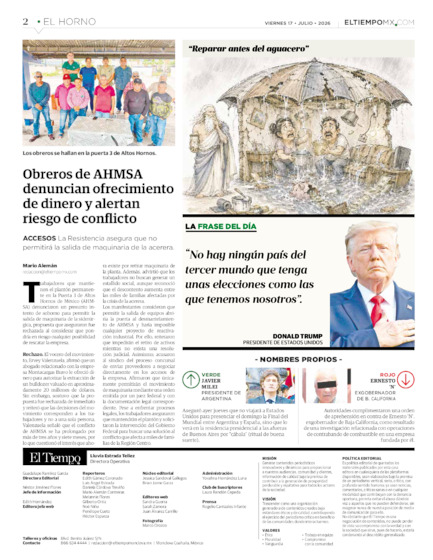 Edición impresa, hoja 2