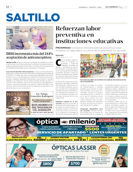 Edición impresa, hoja 12