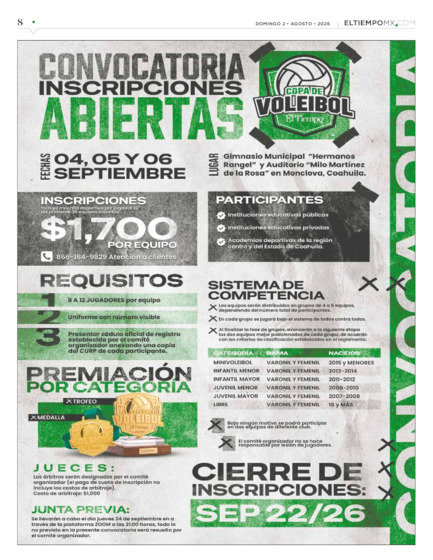 Edición impresa, hoja 8