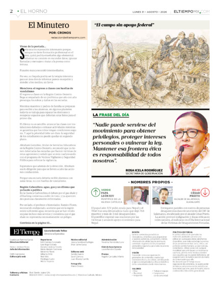 Edición impresa, hoja 2