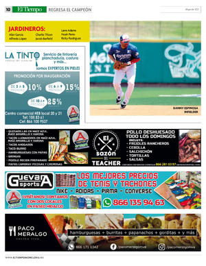 Página 10, Suplemento Acereros - Es Tiempo del bicampeonato