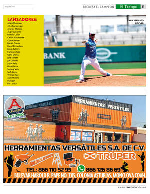 Página 11, Suplemento Acereros - Es Tiempo del bicampeonato