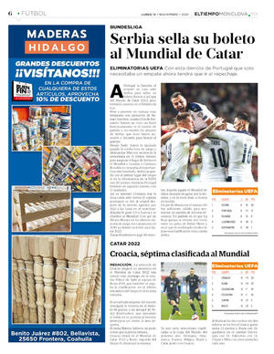 Página 6, Centro Deportes 15 NOVIEMBRE