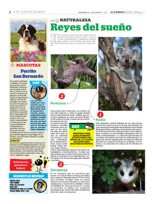 Página 2, Mi Súper Diario 21 de Noviembre 2021