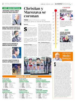 Página 2, CENTRO DEPORTES 28 FEBRERO 2022