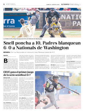 Página 6, CENTRO DEPORTES 15 AGOSTO 2022