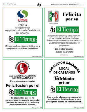 Página 12, Especial 58