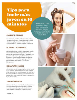 Página 40, REVISTA LA BUENA VIDA PERIODICO EL TIEMPO DE MONCLOVA