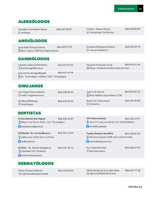 Página 43, REVISTA LA BUENA VIDA PERIODICO EL TIEMPO DE MONCLOVA