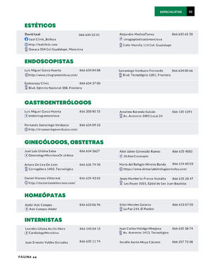 Página 44, REVISTA LA BUENA VIDA PERIODICO EL TIEMPO DE MONCLOVA