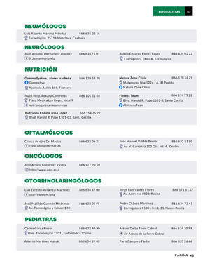 Página 45, REVISTA LA BUENA VIDA PERIODICO EL TIEMPO DE MONCLOVA