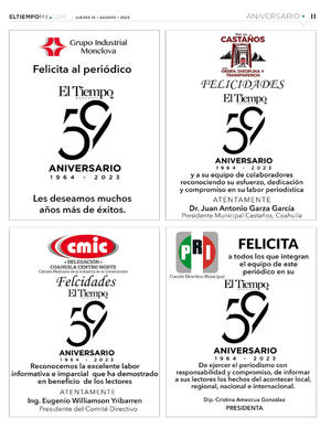 Página 11, Aniversario 59 de El Tiempo