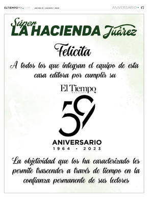 Página 15, Aniversario 59 de El Tiempo