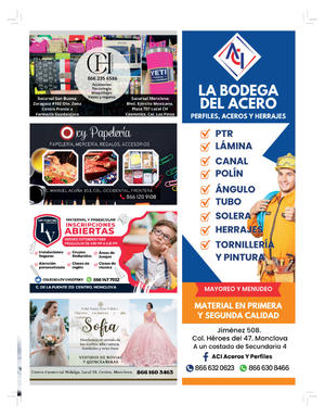 Página 45, REVISTA LA BUENA VIDA PERIODICO EL TIEMPO DE MONCLOVA