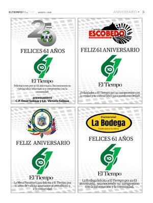 Página 3, Aniversario 61