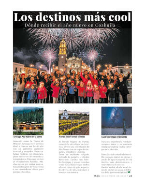 Página 23, REVISTA JADE BUENA VIDA EL TIEMPO MONCLOVA 